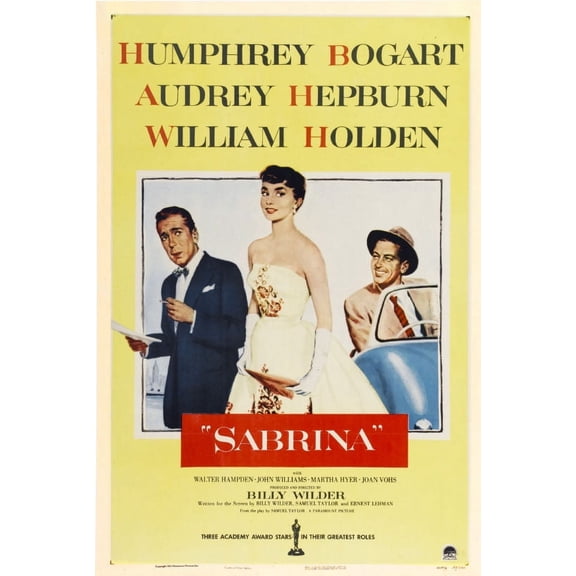 Sabrina Movie Poster 24x36 audrey hepburn Art Poster 24x36 Multi-Color Square Adults Poster Time
