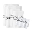 thumbnail image 1 of Sabrina Soto Boutique Luxury 6 Piece Bath Towel, Hand Towel and Washcloth Set, Gray/White, 1 of 4