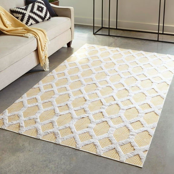 Sabrina Soto Casa Collection Area Rug - Havana (2' 3" x 3' Rectangle Yellow/Ivory)