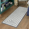 thumbnail image 1 of Sabrina Soto Casa Collection Area Rug - Toluca (2' 3" x 8' Runner Navy Blue/Ivory), 1 of 8