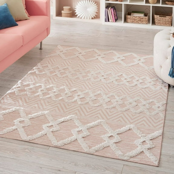 Sabrina Soto Casa Collection Area Rug - Valencia (2' 3" x 3' Rectangle Pink/Ivory)
