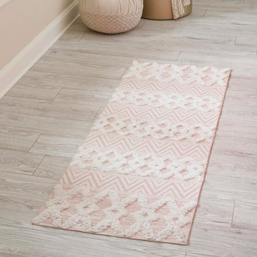 Sabrina Soto Casa Collection Area Rug - Valencia (2' 7" x 12' Runner Pink/Ivory)