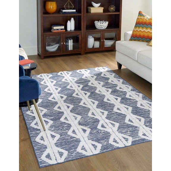 Sabrina Soto Geometric Area Rug, 5.42' x 8'