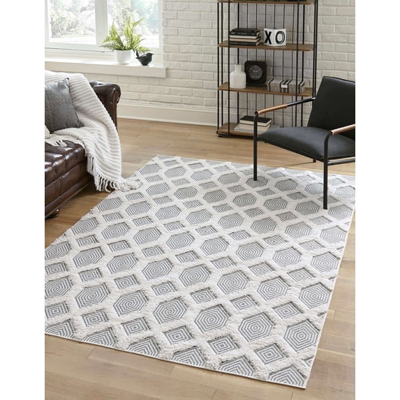 Sabrina Soto Geometric Area Rug, 6.33' x 9'