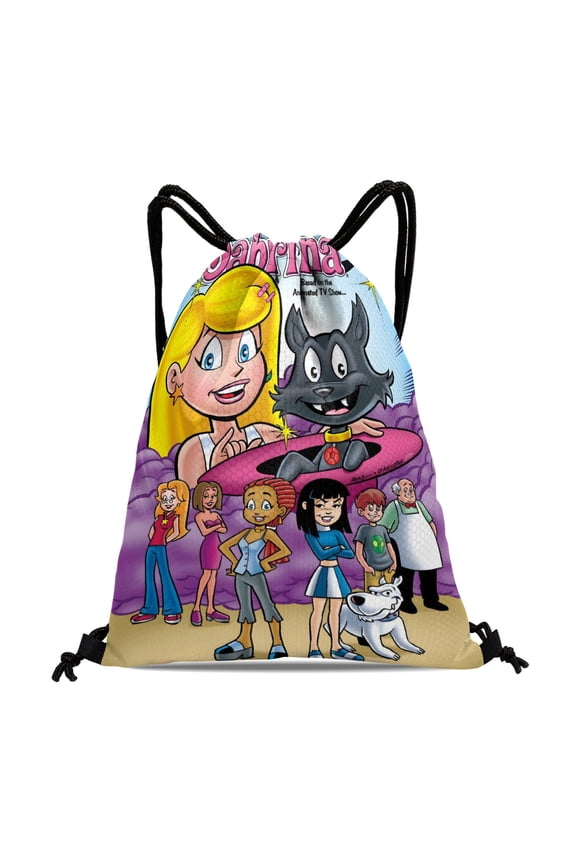 Sabrina The Animated Series-theme Drawstring Backpack Sports Gym Bag Water Resistant String Bag Cinch Bag12X1630X40cm
