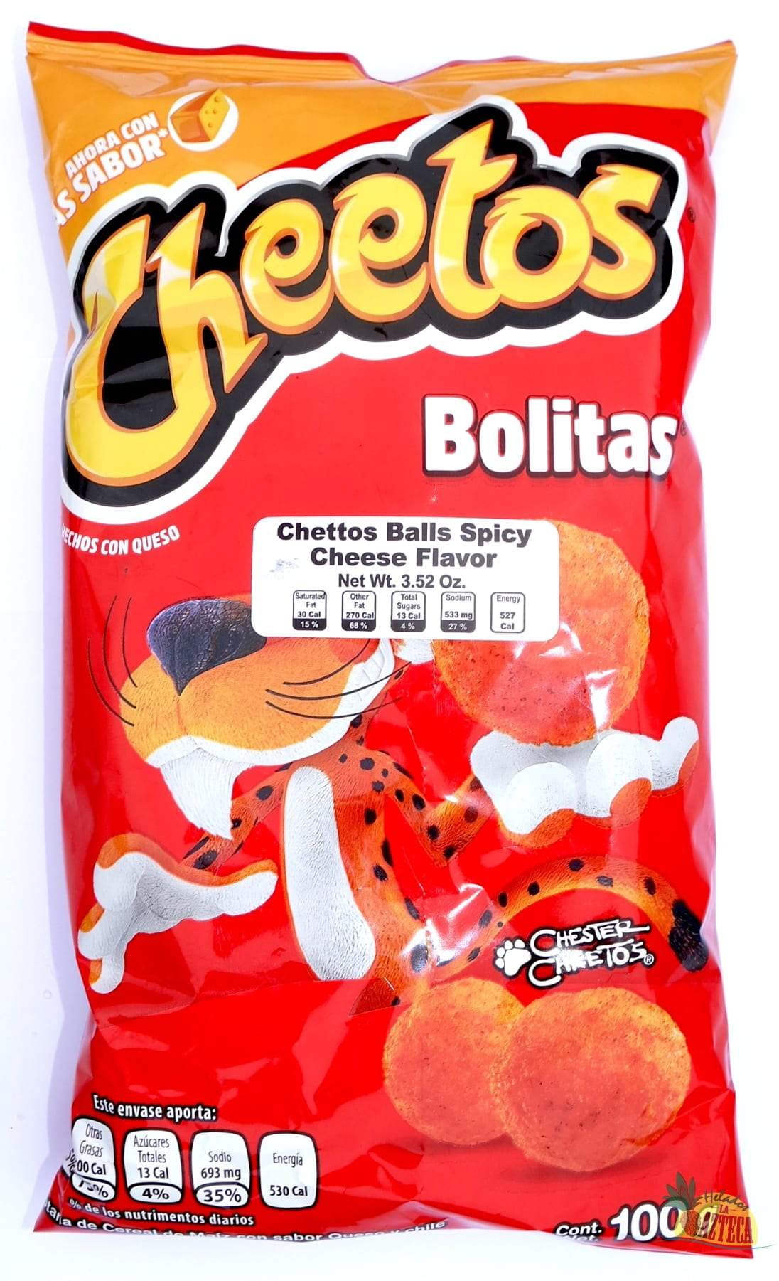 Sabritas Cheetos Bolita Horeados Cheese Flavored Snack, 3.52 Oz.