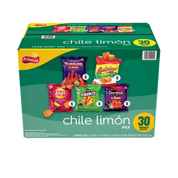 Sabritas Chile Limon Mix, Variety Pack Snacks, 30 pk.