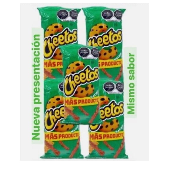 Sabritas Mexican chips Cheetos Nacho , 5 BAGS (56 G)