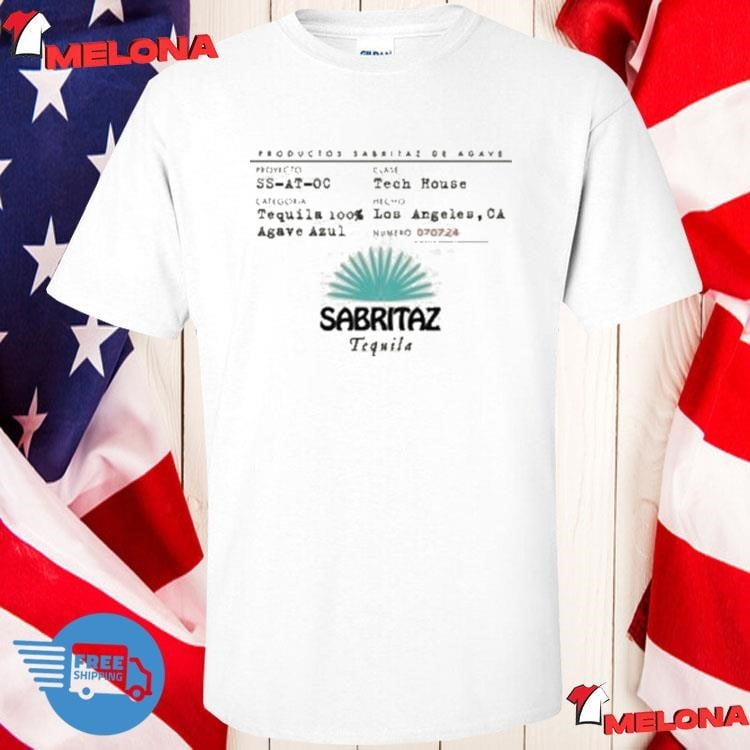 Sabritaz Tequila Tequila 100 Los Angeles Ca Agave Azul Tshirt