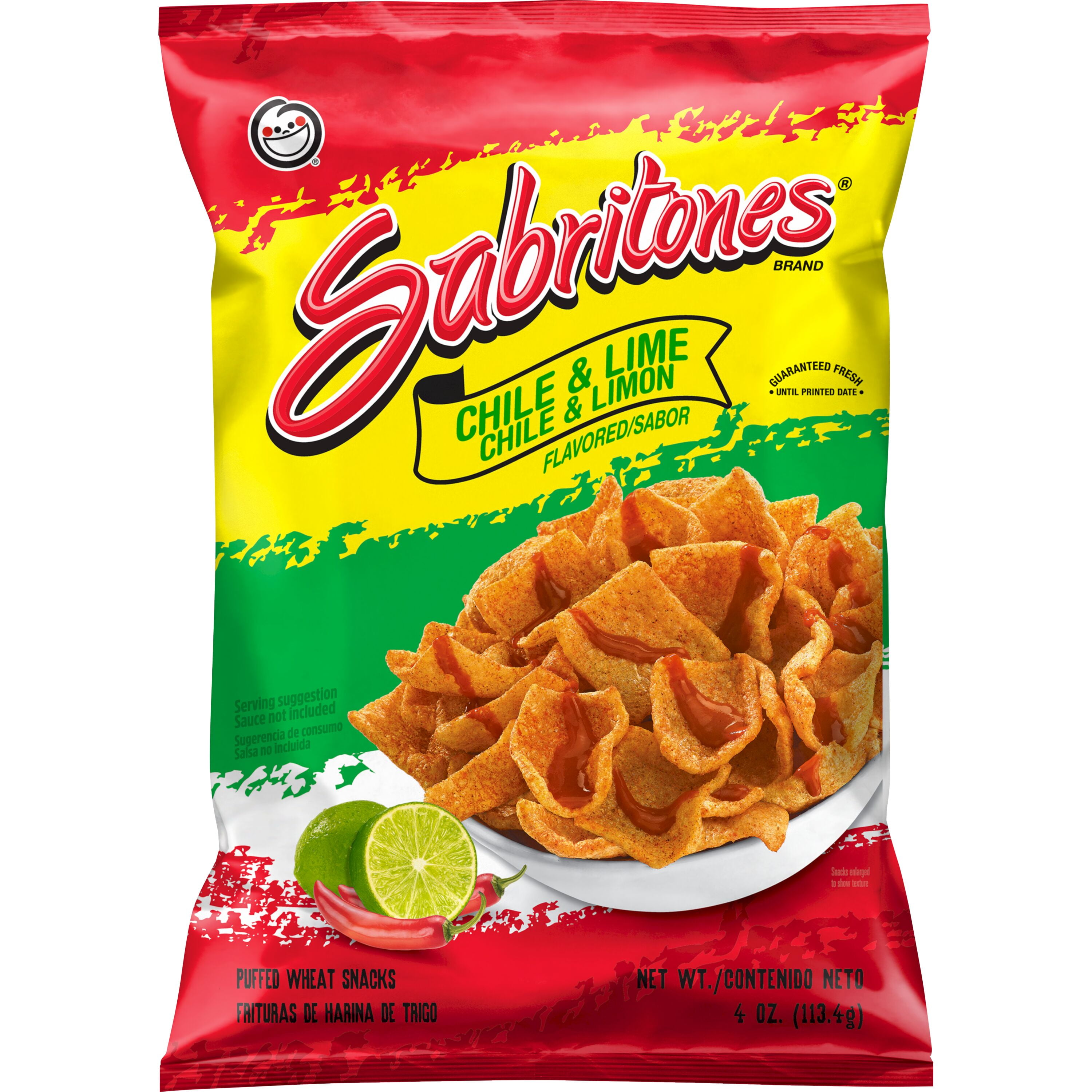 Sabritones Chile & Lime Crisps Puffed Wheat Snack, 4oz Bag - Walmart.com