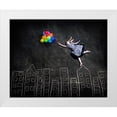 thumbnail image 1 of Sabs, Nj 24x20 White Modern Wood Framed Museum Art Print Titled - Flying on the Rooftops, 1 of 4
