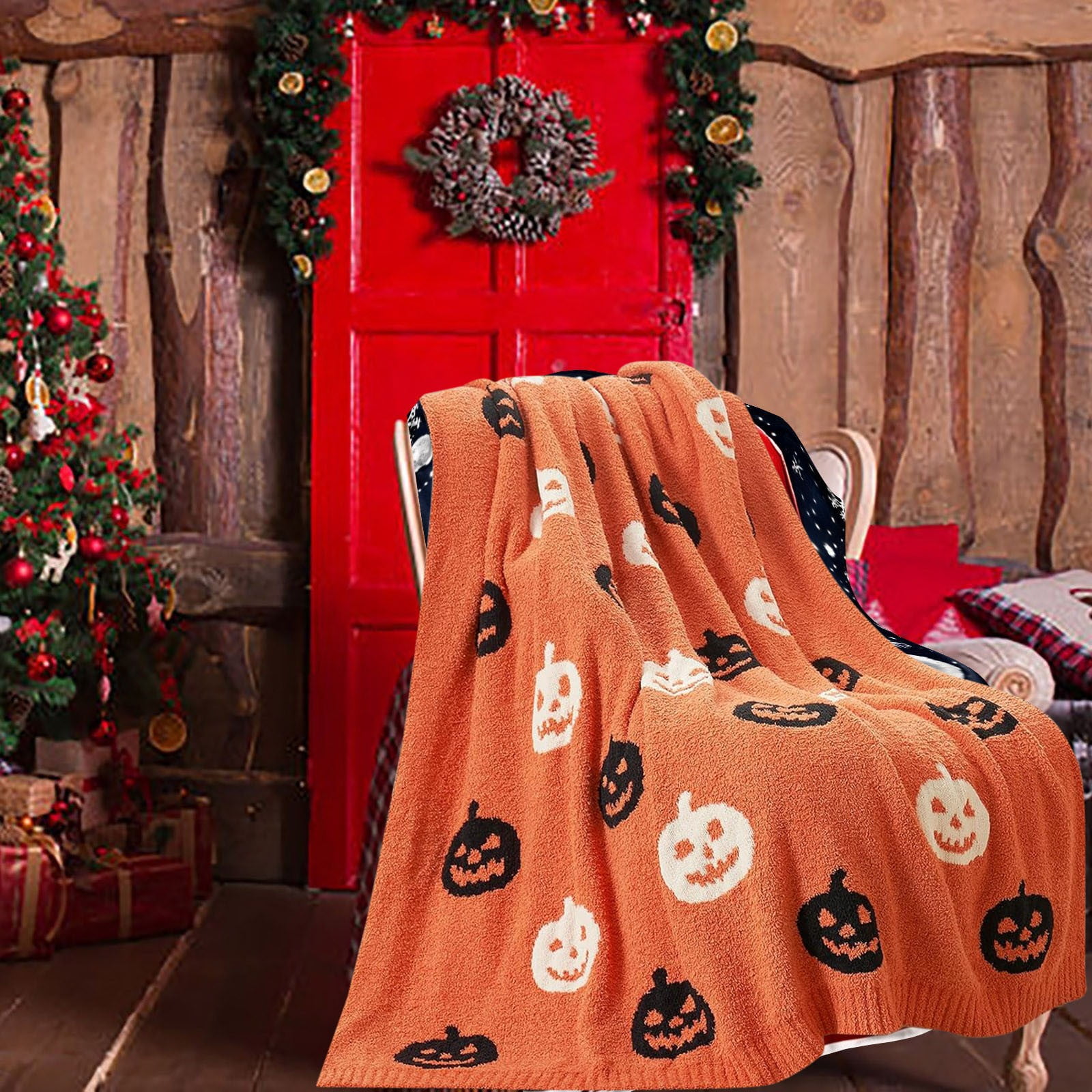 Sac Fall Blanket Orange Pumpkin Throw Blanket For Couch Blanket Throws