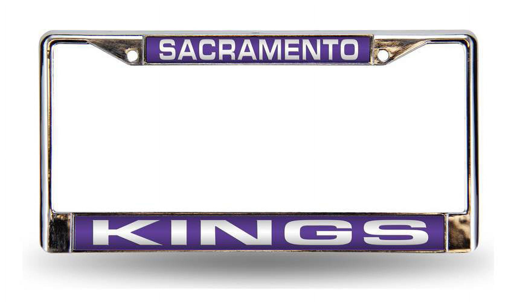 Sac Kings License Plate Frame in Purple