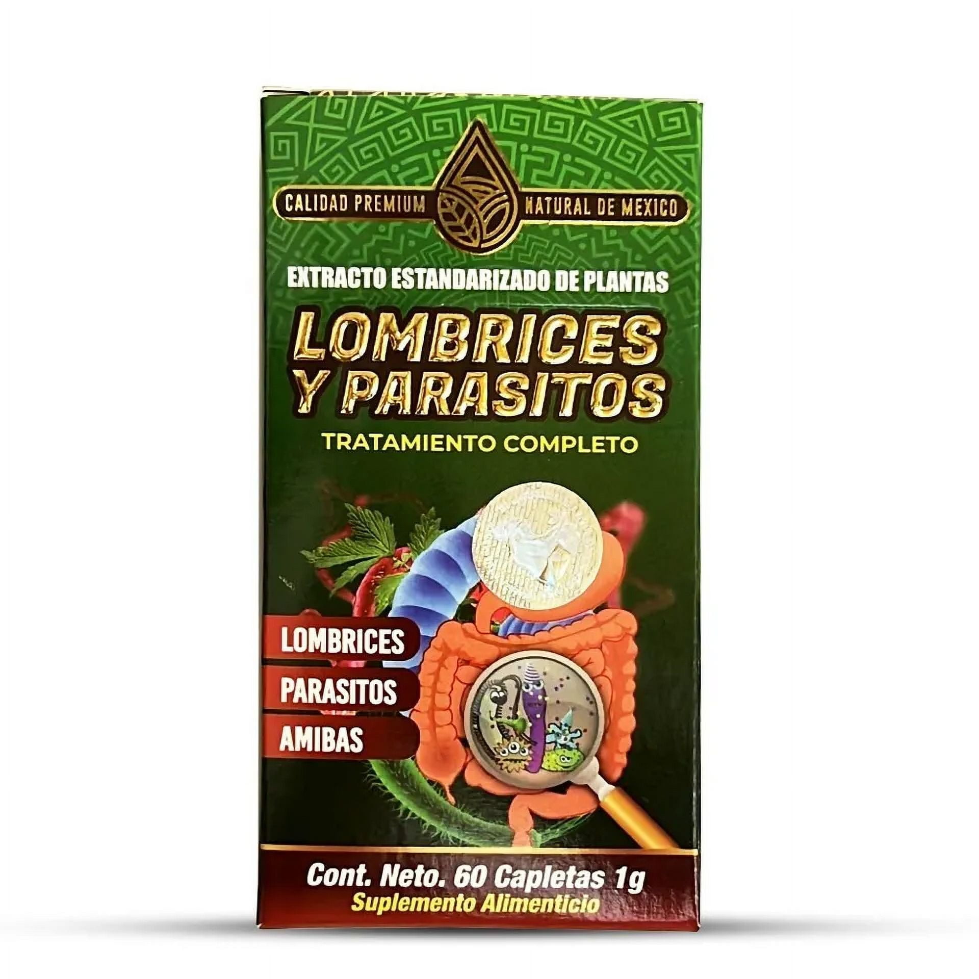Saca Lombrices y Parasitos / Worm & Parasites Supplement 60 Caplets 1g