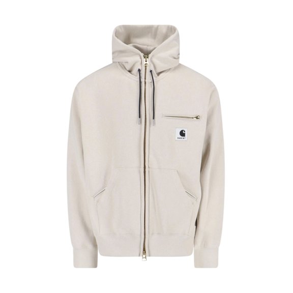 Sacai Cotton Zip Jacket With Contrasting Logo Patch (Men's)