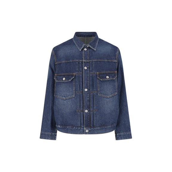 Sacai Layered Design Casual Jacket With Structured Silhouette (Men's)