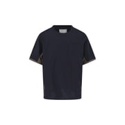Sacai Minimalist White Crew Neck T-Shirt With Relaxed Fit Mens