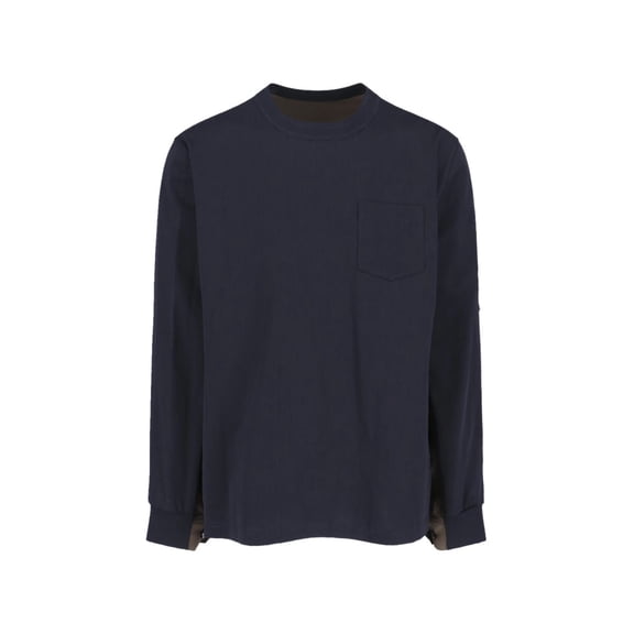 Sacai Minimalist White T-Shirt With Classic Crew Neckline (Men's)