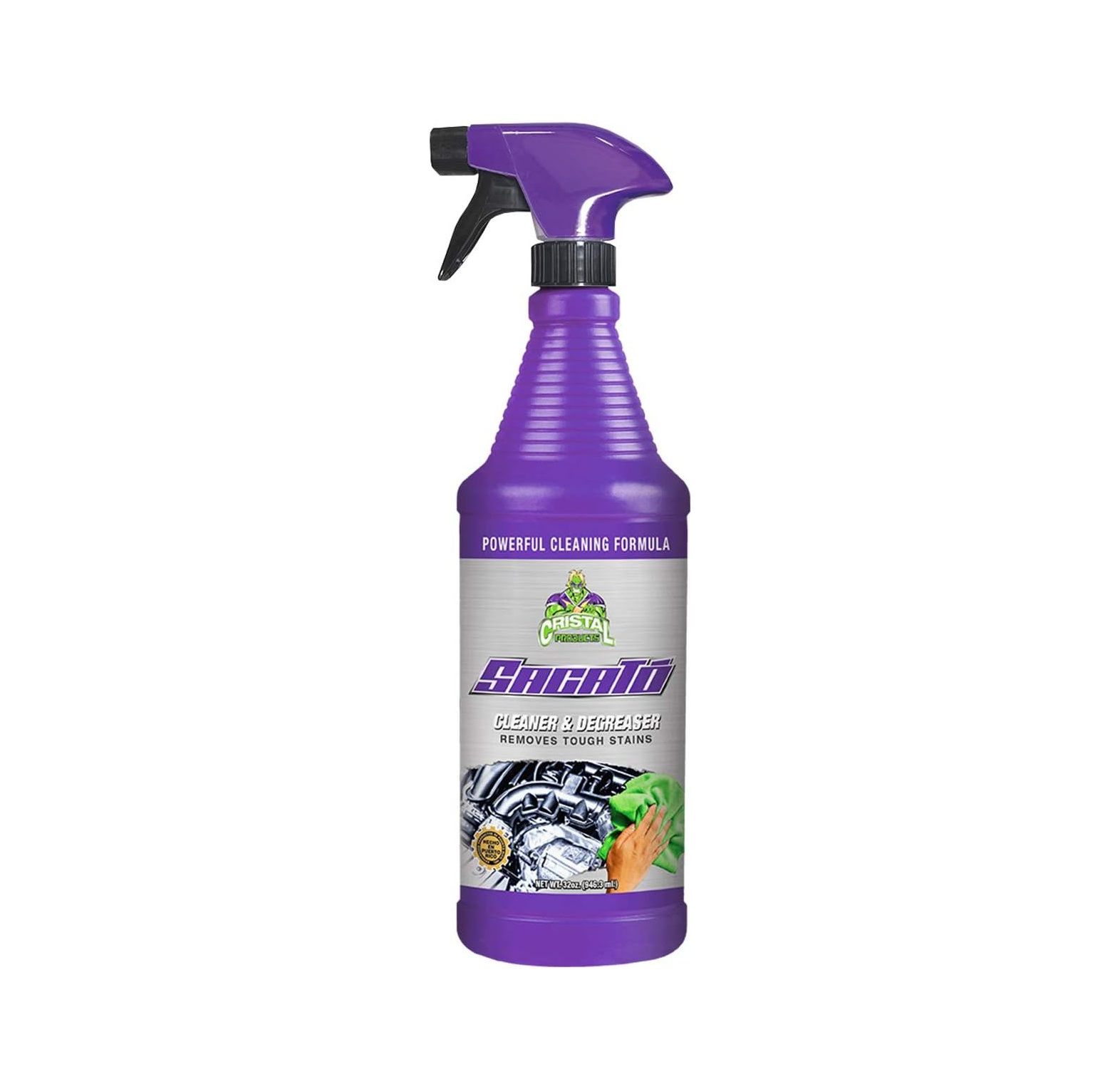 Sacato Cleaner & Degreaser (32 fl Oz) Removes Tough Stains