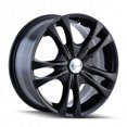 thumbnail image 1 of Sacchi 220-5703B 5-100, 5-114.3 PCD S2 Black Wheel, 1 of 2