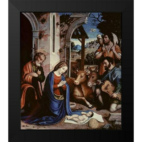 Sacchi, Andrea 20x23 Black Modern Framed Museum Art Print Titled - The Holy Family