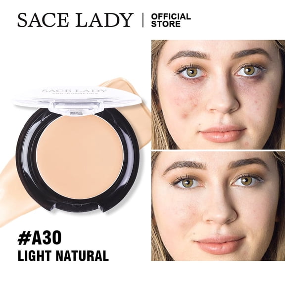 Sace Lacdy Full Coverage Cream Concealer Palette, Waterproof Matte Concealer Makeup for Dark Circles, Blemishes & Redness, Smooth Blendable Concealer Corrector