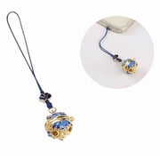 Sachet Ball Pendant Cloisonn  Chinese Style Phone Charm | Openable Palace Bell Hanging Decoration | Personality Pendant for Car Key Chain blue