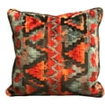 thumbnail image 1 of Sachi Love Red, Blue and Orange iKat Luxury Throw Pillow, 1 of 2