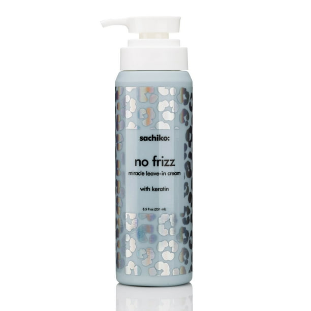 Sachiko No Frizz Keratin Leave-In Hair Cream Conditioner. 8.5 fl