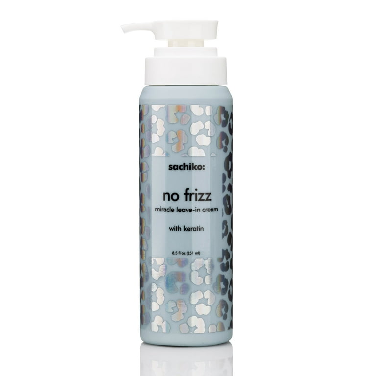 Sachiko No Frizz Keratin Leave-In Hair Cream Conditioner. 8.5 fl