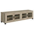 thumbnail image 1 of Sachin 4-door Engineered Wood 79-inch TV Stand Distressed Pine, 1 of 11