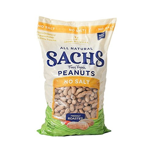 Sachs In-Shell Fancy Virginia Peanuts, Unsalted, 80 oz