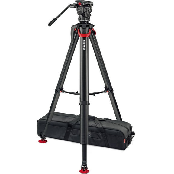 Sachtler aktiv8T Touch & Go Fluid Head System with flowtech75 Tripod & Mid-Level Spreader