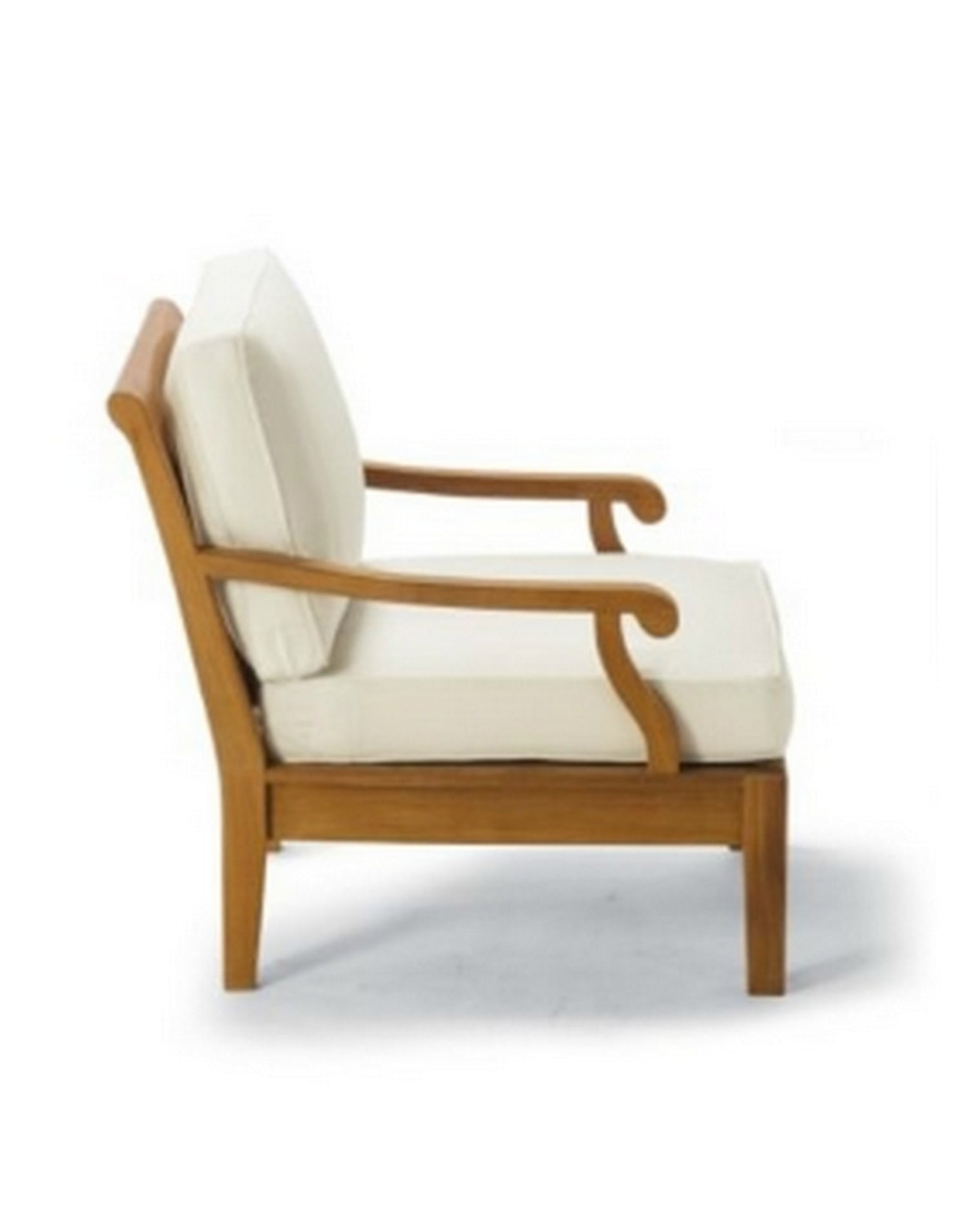 Natural Teak Lounge Chair with Sunbrella Cushions