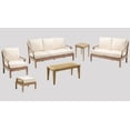 thumbnail image 1 of Sack 6 Pc Sofa Set: Sofa, Lounge Chair, Ottoman, Coffee Table, Side Table & Loveseat With Cushions in Sunbrela Fabric #57003 Canvas White, 1 of 4