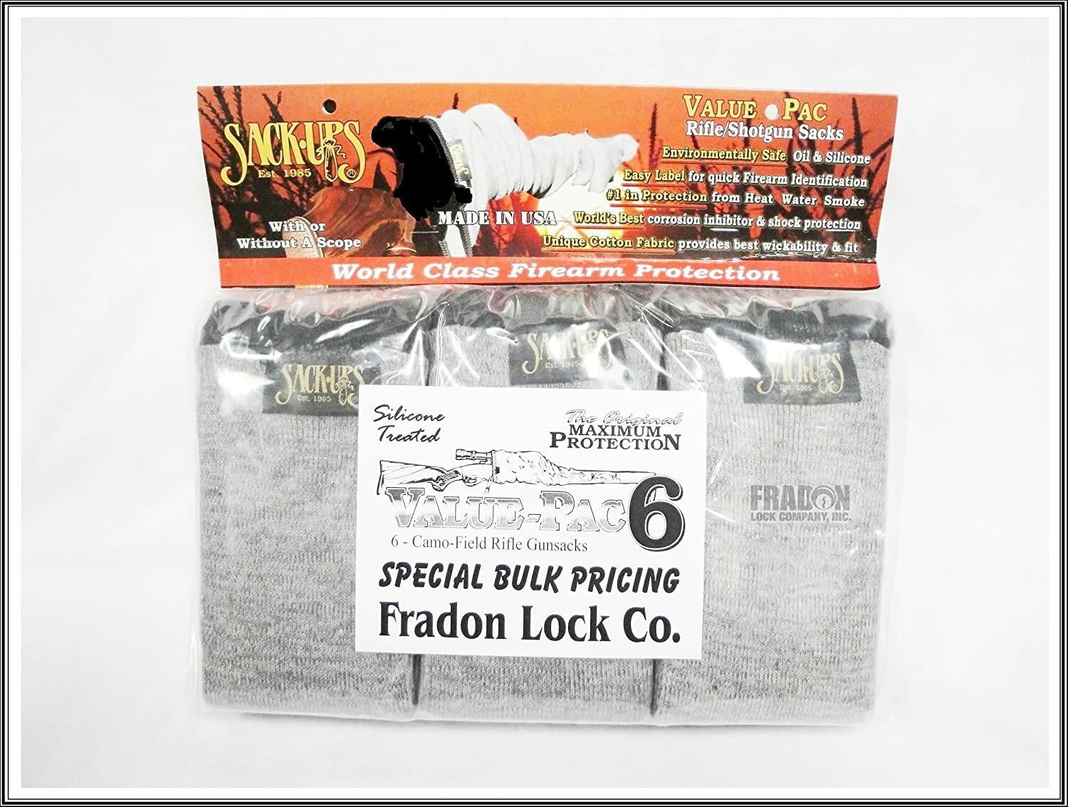 Sack-Ups 109 Gun Sock Value Pack 6-Rifle Camo Field Grey