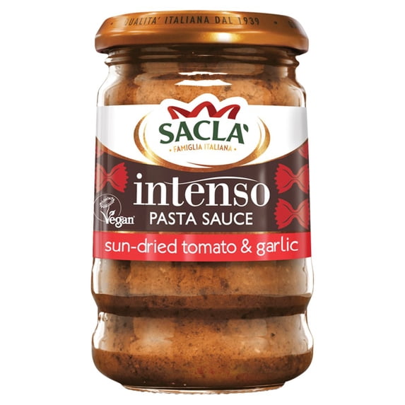 Sacla' Intenso Pasta Sauce Sun-Dried Tomato & Garlic 190g (pack of 6)