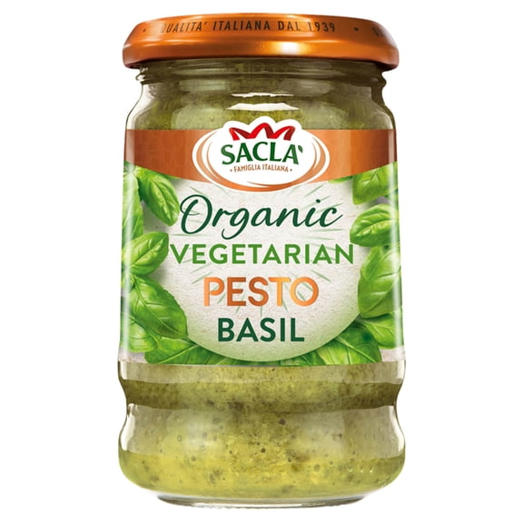 Sacla Organic Basil Pesto 190G, Imported from Britain