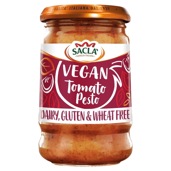 Sacla Tomato Pesto Gluten Free 190G, Imported from Britain