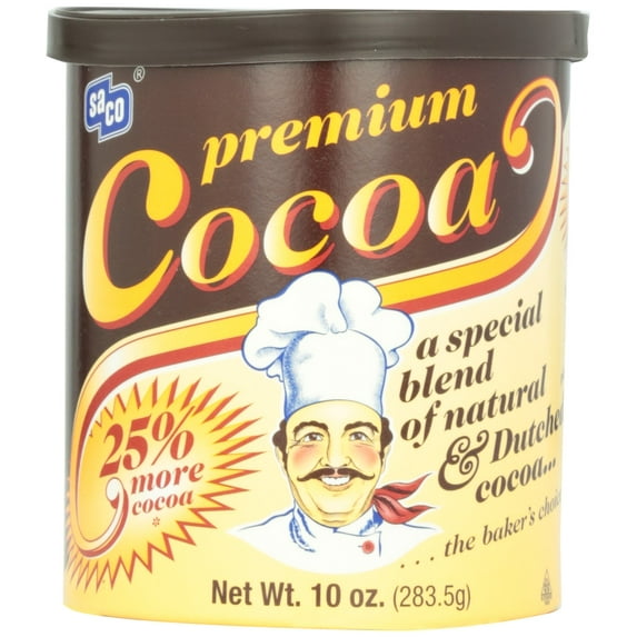 Saco Foods Premium Cocoa, 10 oz