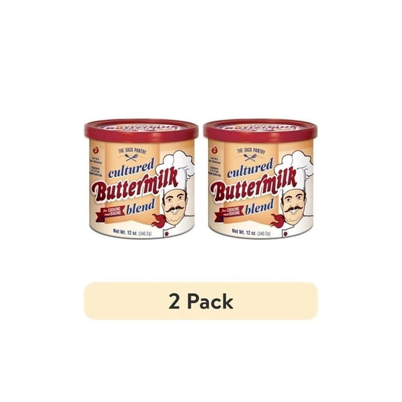 Saco Pantry Cultured Buttermilk Blend Powder, 12 oz Tub, 2 Pack