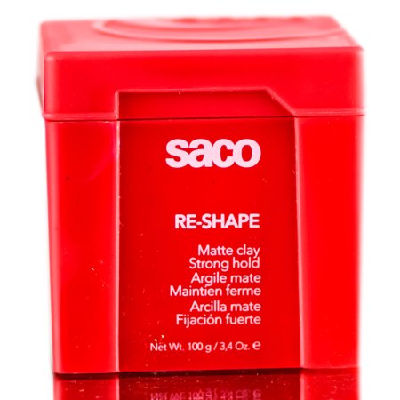 Saco Re-Shape Matte Clay Strong Hold - 3.4 oz