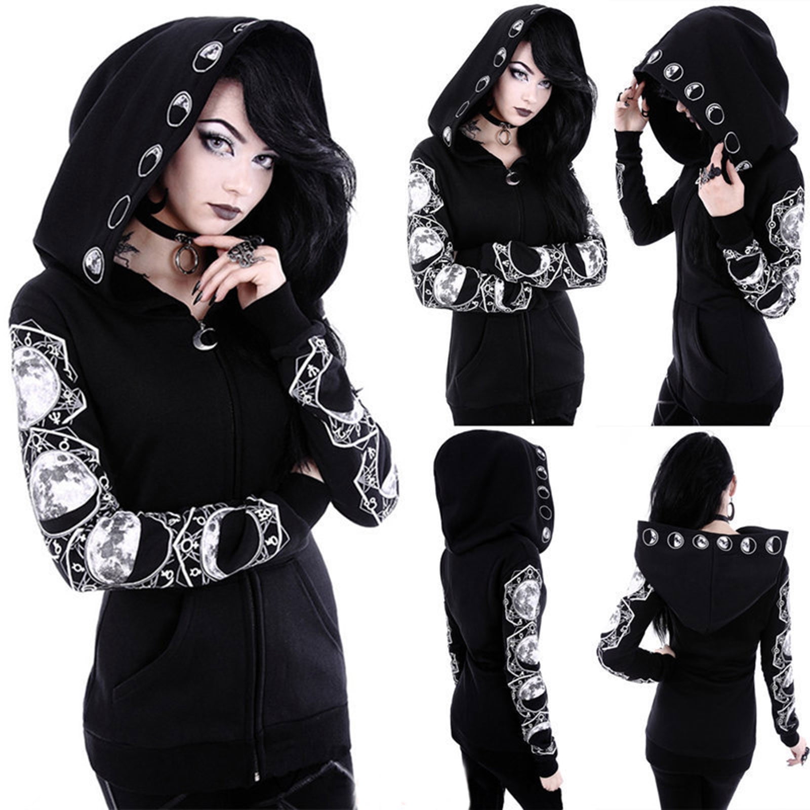 Gothic hoodies womens top