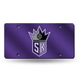 Sacramento Basketball Kings Logo Mirror Look LASER License Plate Tag