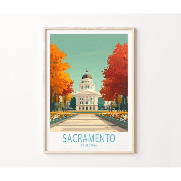 Sacramento California Capitol City Landscape Home Decor