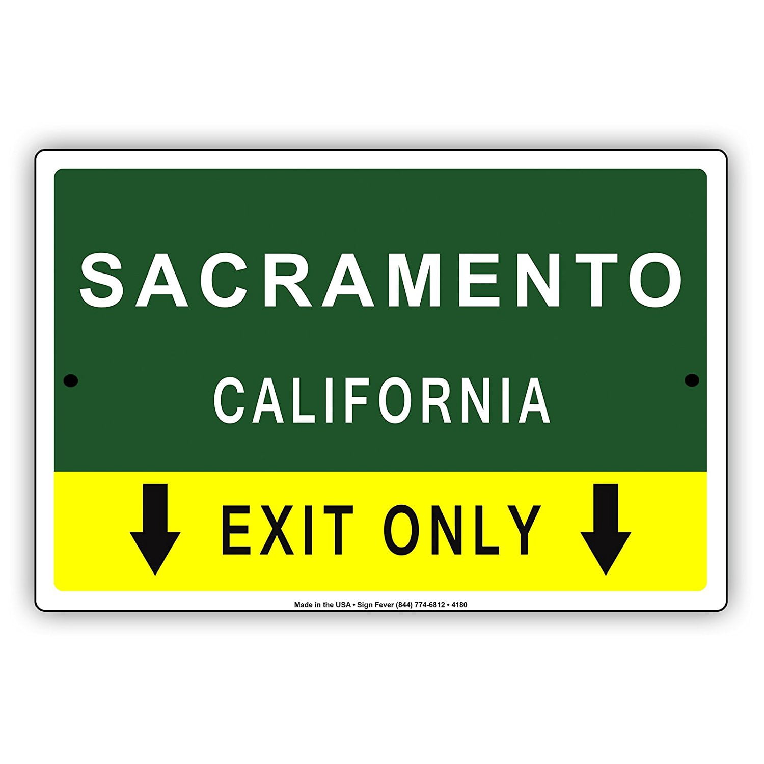 Sacramento California Exit Only With Pointer Arrow Direction Way Road ...