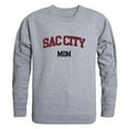 thumbnail image 1 of Sacramento City College Panthers Mom Crewneck Sweatshirt, Heather Grey - Small, 1 of 1