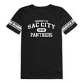 thumbnail image 1 of Sacramento City College Panthers Women Property Football Short Sleeve T-Shirt, Black - Extra Large, 1 of 1