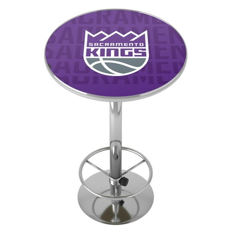 Sacramento Kings NBA City Chrome Pub Table - Purple, Slate Gray