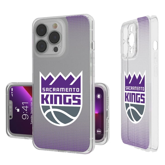 Sacramento Kings Linen Logo iPhone Clear Case